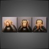 Maleri - Chimpanzee: No See, No Hear, No Speak II