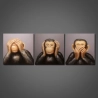 Maleri - Chimpanzee: No See, No Hear, No Speak II